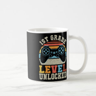 Caneca De Café Jogo 1rua Dia Da Escola Desbloqueado De Primeiro N