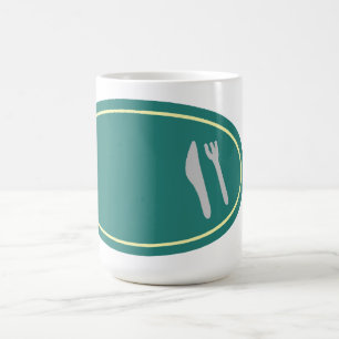Caneca De Café Jogo Americano de Faca e Garfo para Cozinheiros Ca