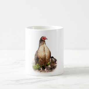 Caneca De Café Jogo Americano Hen e Galinhas Bebidas