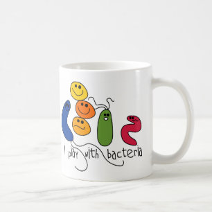Caneca De Café Jogo com bactérias