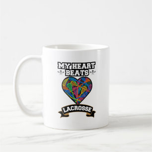 Caneca De Café Jogo de Amor do Esporte Paixão do Coração de Lacro