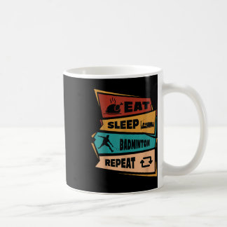 Caneca De Café Jogo de Badminton Repetir Peteca Retro Badminton J