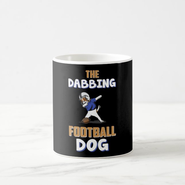 Caneca De Café Jogo de Cachorro Batida de Futebol Americano Ideia (Centro)