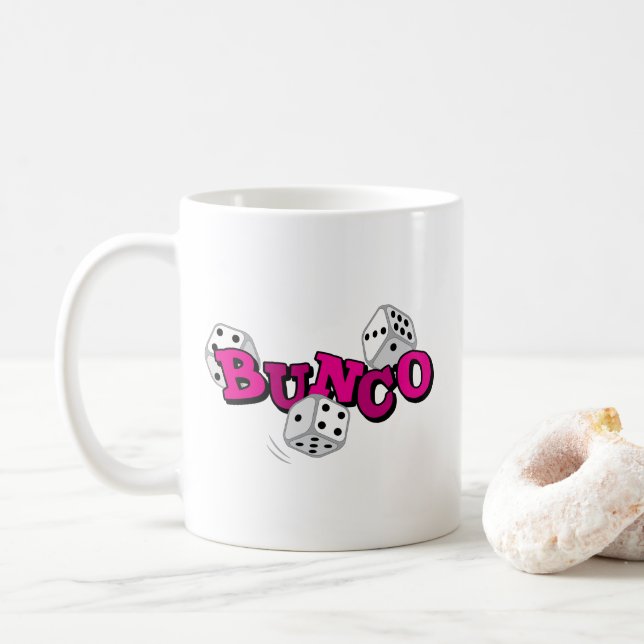 Caneca De Café Jogo de Dados Bunco (Com Donut)
