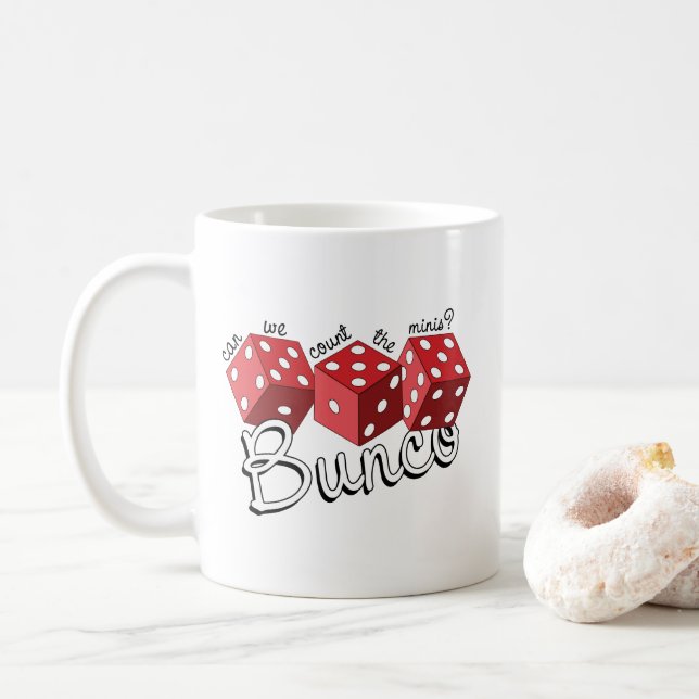 Caneca De Café Jogo de Dados Bunco (Com Donut)
