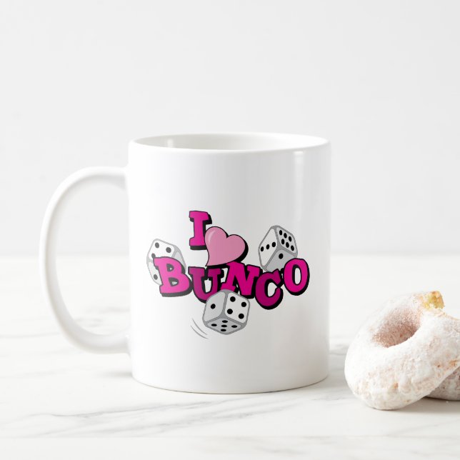 Caneca De Café Jogo de Dados Bunco (Com Donut)