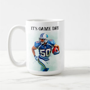 Caneca De Café Jogo de Dia Correndo Futebol Americano 50º anivers