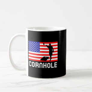 Caneca De Café Jogo de Tabuleiro Cornhole Homens Mulheres Bandeir