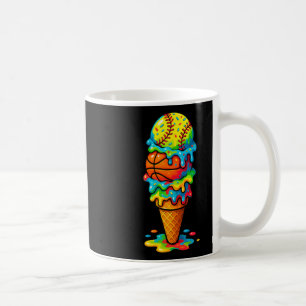 Caneca De Café Jogo de verão colorido de sorvete Softll Sketll