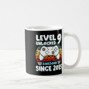 Caneca De Café Jogo de Vídeo 9º Aniversário Meninas Crianças de 9