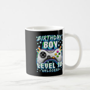Caneca De Café Jogo de Vídeo Desbloqueado do Nível 10 10º Anivers