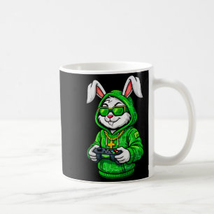 Caneca De Café Jogo de vídeo do coelho engraçado para meninos men