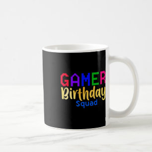 Caneca De Café Jogo de Vídeo Feliz B-day do Quadrado do Jogador d