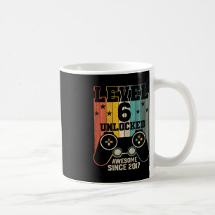 Caneca De Café Jogo de Vídeo Garoto 2017 Desbloqueado Nível 6