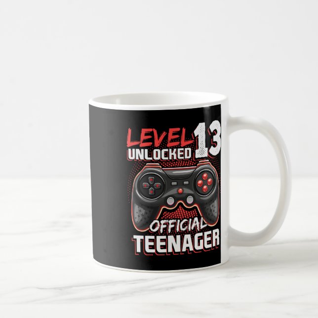 Caneca De Café Jogo de vídeo oficial do adolescente 13t desbloque (Direita)