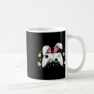 Caneca De Café Jogo de Vídeo Ovos Coelhinhos Páscoa Boinas
