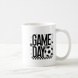 Caneca De Café Jogo Dia de Futebol Estação Mãe Retro Checkando Li