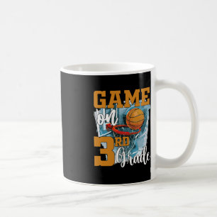 Caneca De Café Jogo Divertido No 3º Ano De Basquete De Volta À Es
