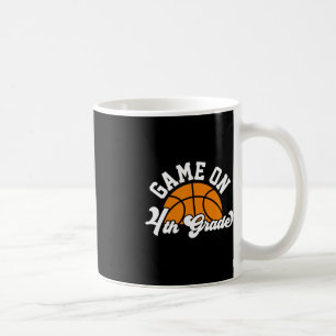 Caneca De Café Jogo Divertido No 4º Ano De Basquete No 1º Dia Da 