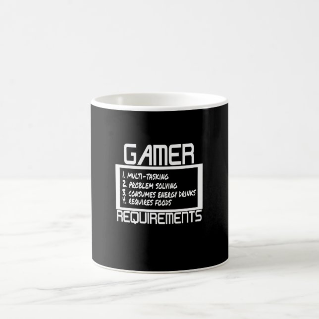 Caneca De Café Jogo engraçado dos Gamers das exigências do Gamer (Centro)