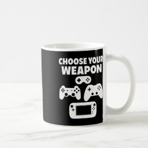 Caneca De Café Jogo Engraçado Escolha Sua Arma