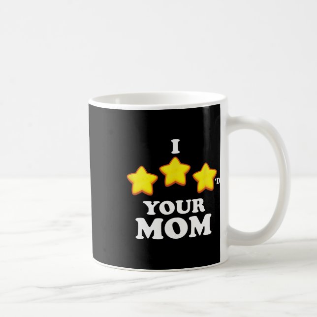 Caneca De Café Jogo Engraçado Eu Três Cometi Sua Mãe 1 (Direita)