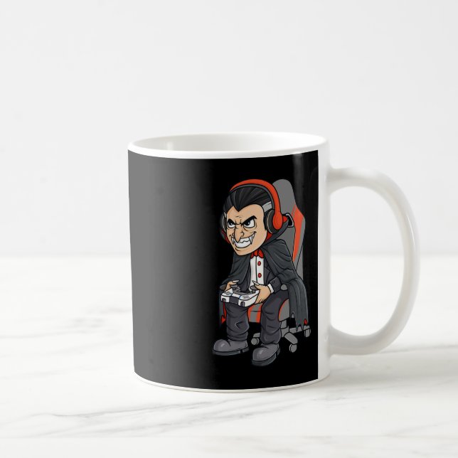 Caneca De Café Jogo Halloween Vampiro Assustador Garotos Jovens (Direita)