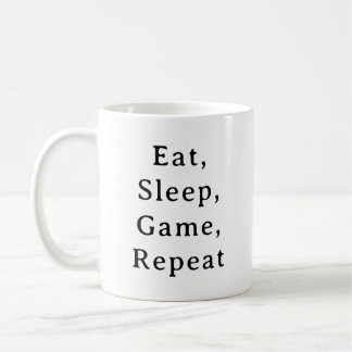 Caneca De Café Jogo Mug - Coma Repetição do Jogo Sleep