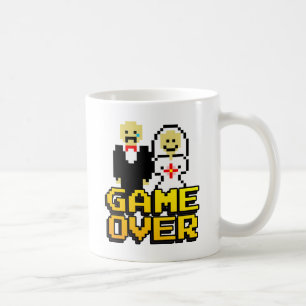 Caneca De Café Jogo sobre casamento (8 bits)