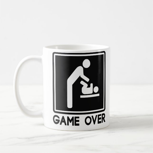 Caneca De Café Jogo sobre Novo Bebê para Pai-Pai (Esquerda)