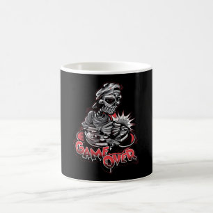 Caneca De Café Jogo sobre o crânio