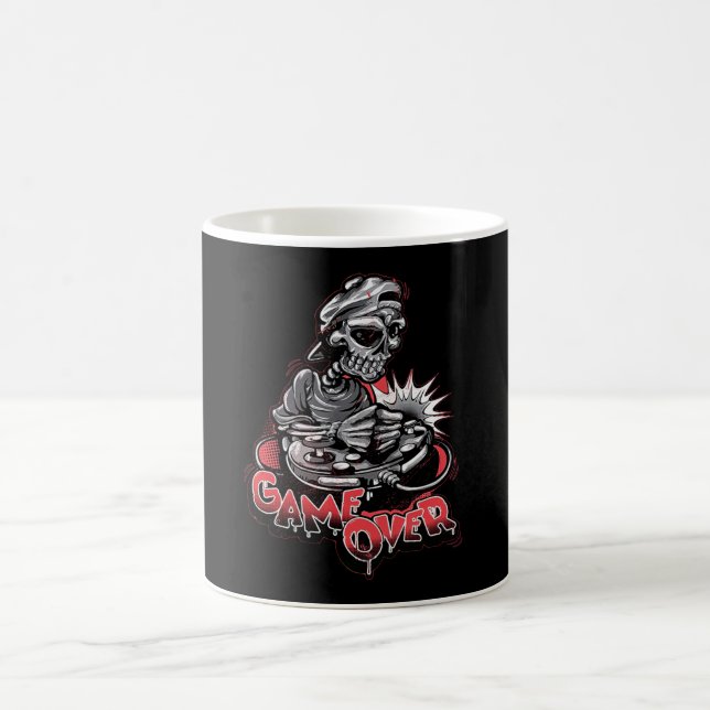 Caneca De Café Jogo sobre o crânio (Centro)