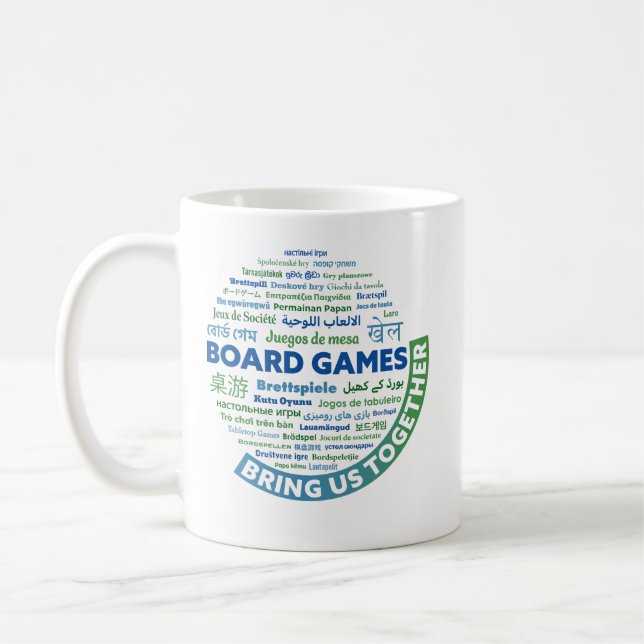 Caneca De Café Jogos de conselho nos juntam (Esquerda)