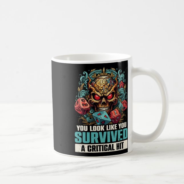 Caneca De Café Jogos De Rpg De Interpretação De Papel D20 Mesa Jo (Direita)