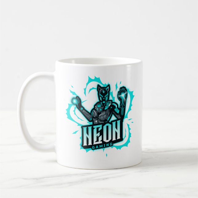 Caneca De Café Jogos Neon (Esquerda)