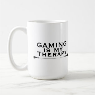 Caneca De Café Jogos São Minha Terapia Camisa de Jogador Divertid