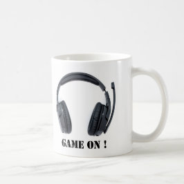 Caneca De Café Jogue! Fones de ouvido para jogos