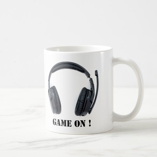 Caneca De Café Jogue! Fones de ouvido para jogos (Direita)