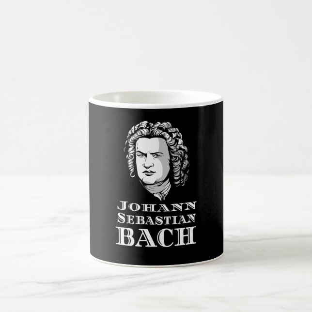 Caneca De Café Johann Sebastian Bach Portrait (Centro)