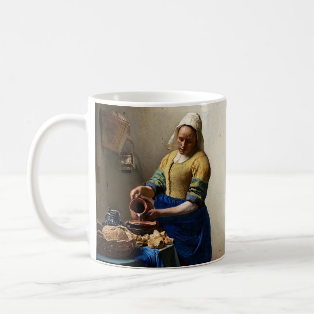 Caneca De Café Johannes Vermeer - A Milkmaid (Esquerda)
