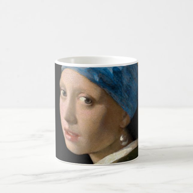 Caneca De Café Johannes Vermeer - Rapariga com um Ouriço de Pérol (Centro)