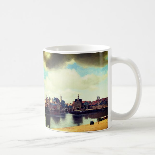 Caneca De Café Johannes Vermeer’s View of Delft (Direita)