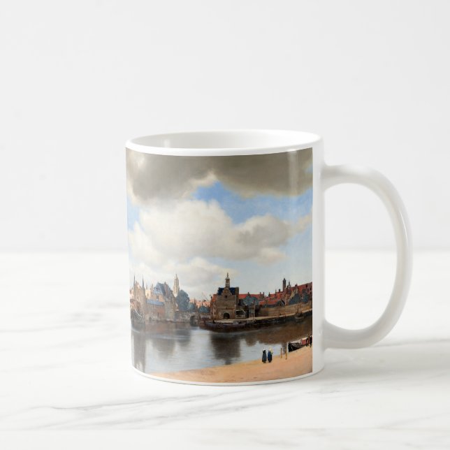 Caneca De Café Johannes Vermeer’s View of Delft (Direita)