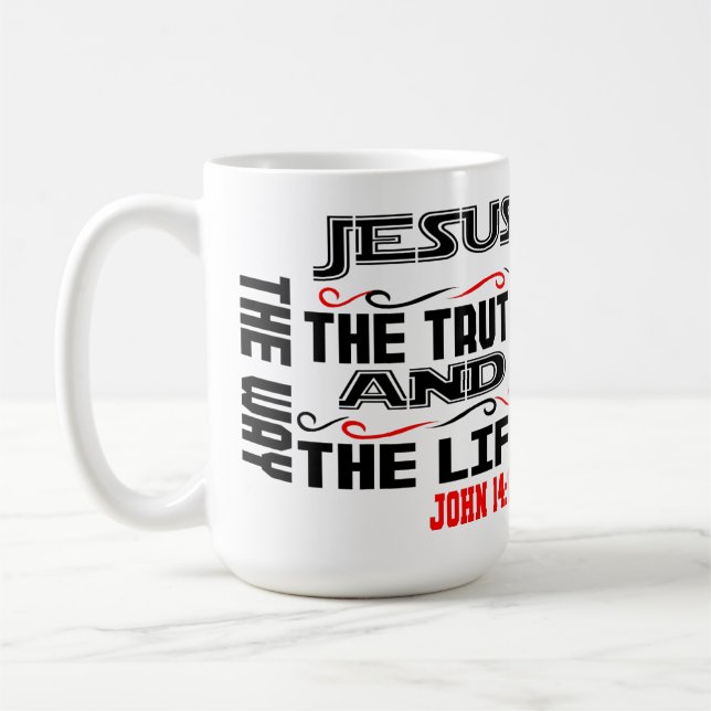 Caneca De Café John 14:6 (Esquerda)