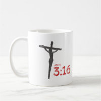 John 3:16 Bíblia de Jesus Crucifix Verse Coffee Mu
