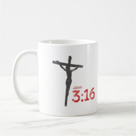 Caneca De Café John 3:16 Bíblia de Jesus Crucifix Verse Coffee Mu