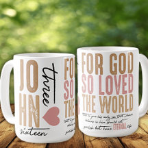 John 3:16 Bíblia Verse Cã Cerâmica