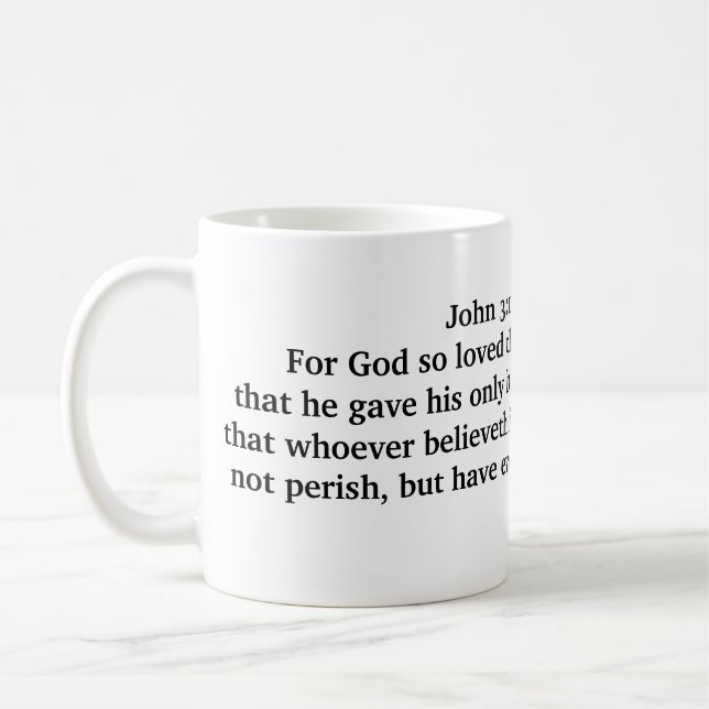 Caneca De Café John 3:16 Mug (Esquerda)