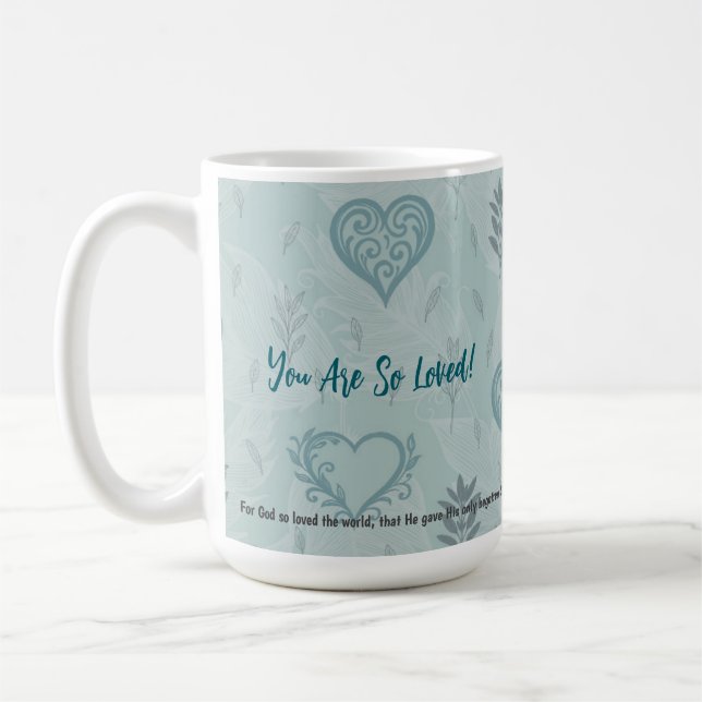 Caneca De Café John 3:16 Mug You are so loved (Esquerda)