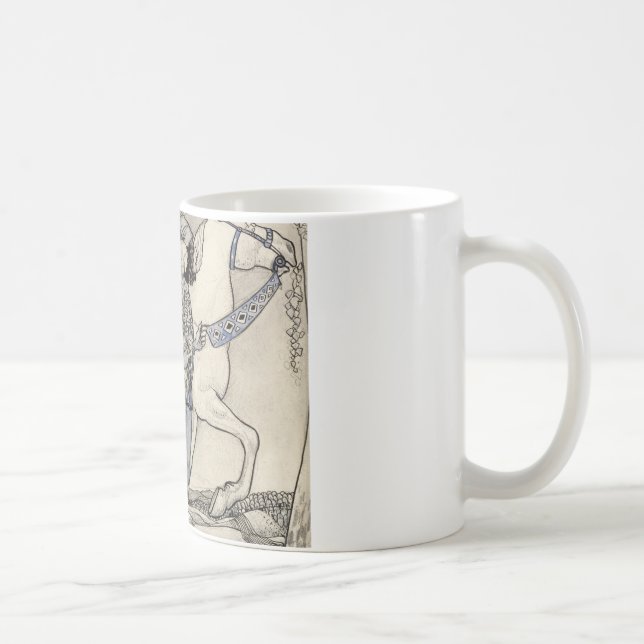 Caneca De Café John Bauer - O Cavalo que Liderou no Bit (Direita)